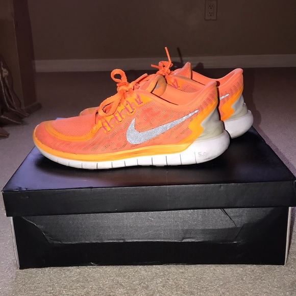 orange nike free run 5.0